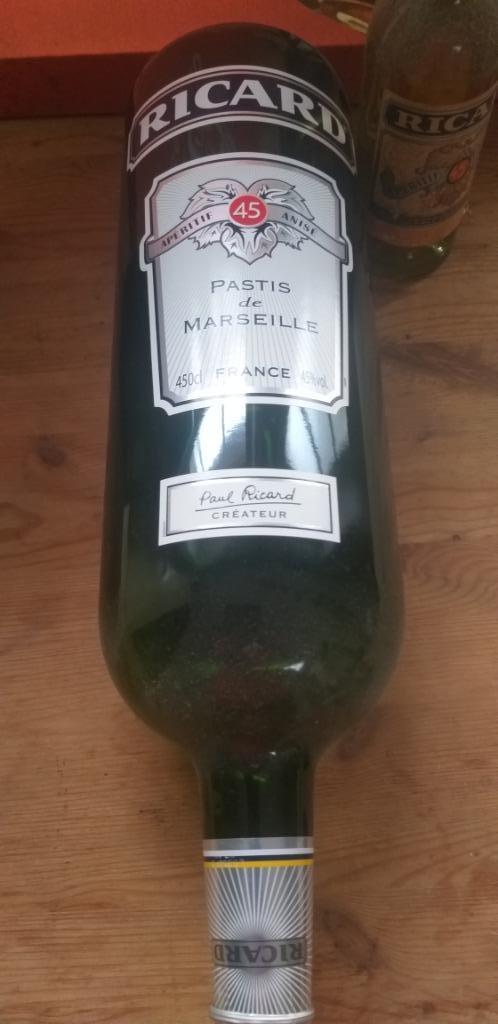 Lege 4,5 liter Ricardfles + lege fles Smirnoff vodka 3 liter, Verzamelen, Ophalen, Gebruikt