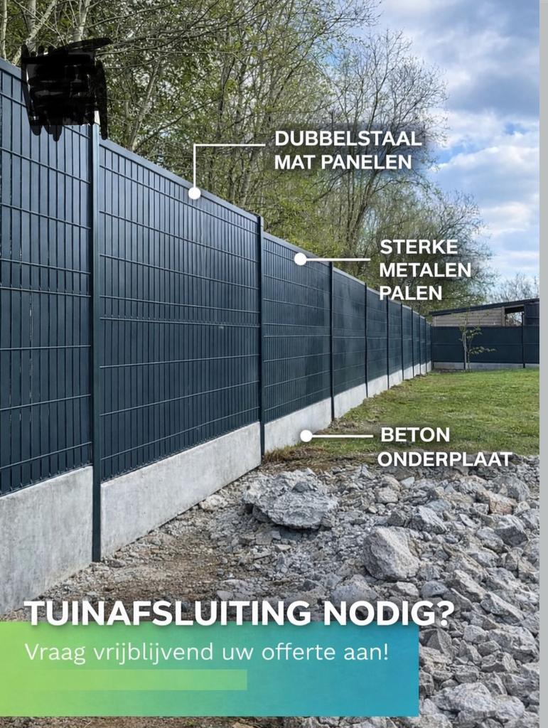 Pose et installation de clôtures modernes, Jardin & Terrasse, Enlèvement ou Envoi, Comme neuf