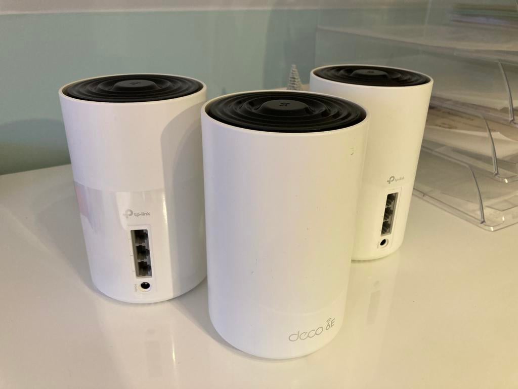 TP-Link Deco XE75 - Mesh WiFi versterker- Wifi 6E - 3-Pack, Ophalen