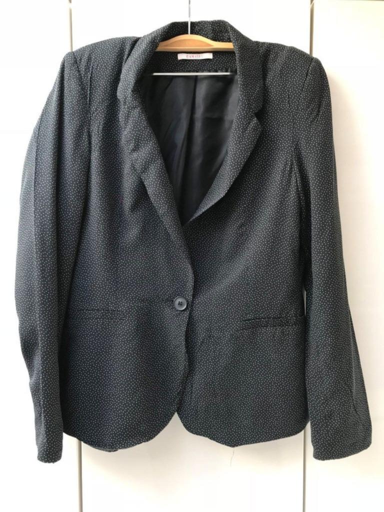 Veste noire à pois blancs Camaieu - Taille 40 *, Taille 38/40 (M), Enlèvement ou Envoi, Camaieu, Comme neuf