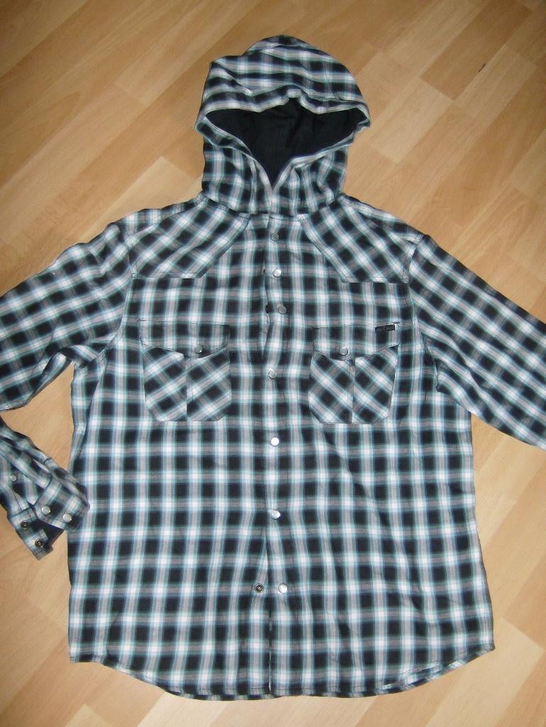 Hemd met kap merk rip curl - maat 14 jaar, Gebruikt, Rip curl, Overhemd of Blouse, Ophalen of Verzenden