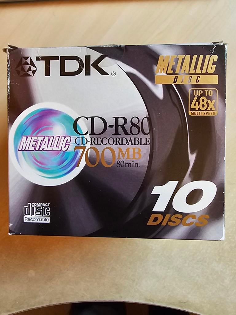 TDK CD-R80, 700 MB, nieuw, 8 stuks., Computers en Software, Beschrijfbare discs, Ophalen of Verzenden, Nieuw, Cd