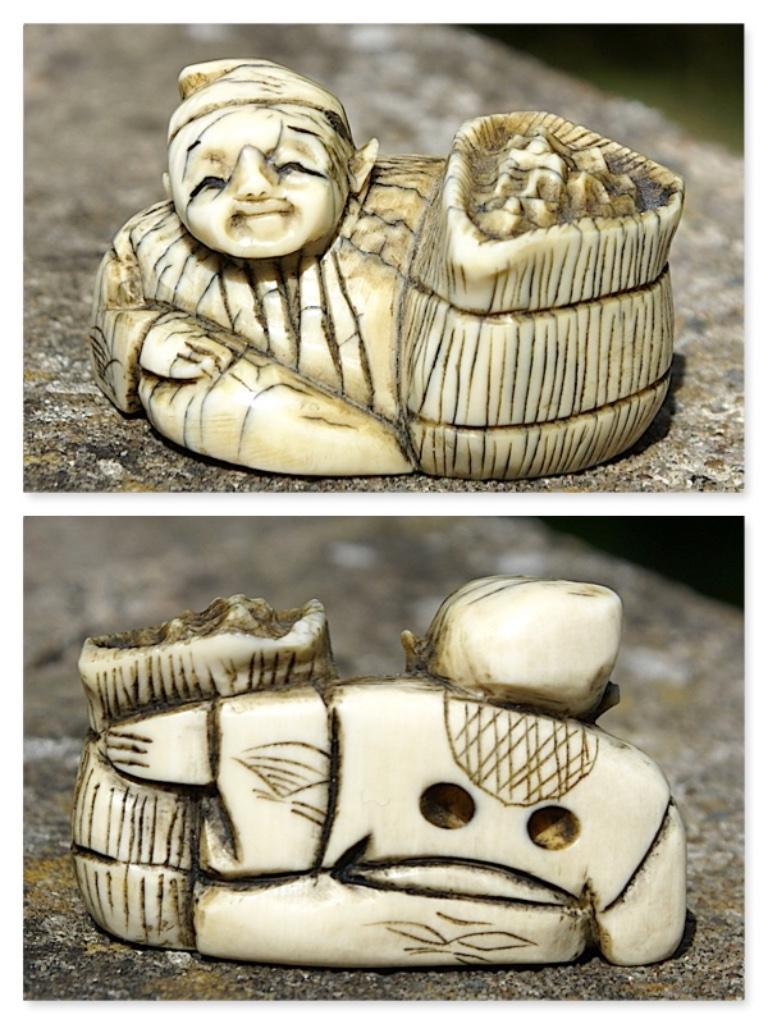 netsuke, Antiquités & Art, Enlèvement ou Envoi