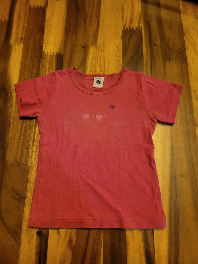 Roze tshirt petit bateau mt 98, Kinderen en Baby's, Ophalen of Verzenden, Zo goed als nieuw