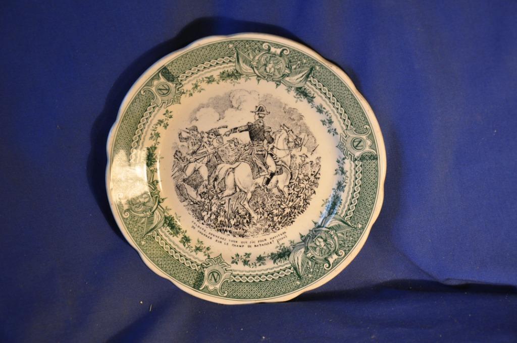 assiette a dessert napoléon Sarreguemines (1), Antiquités & Art, Enlèvement ou Envoi