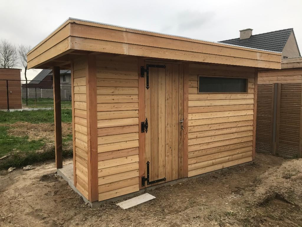 douglas berging, tuinhuis, overkapping, Tuin en Terras, Tuinhuizen, Nieuw, Tuinhuis, Hout, 500 cm of meer, 400 cm of meer, 1 raam