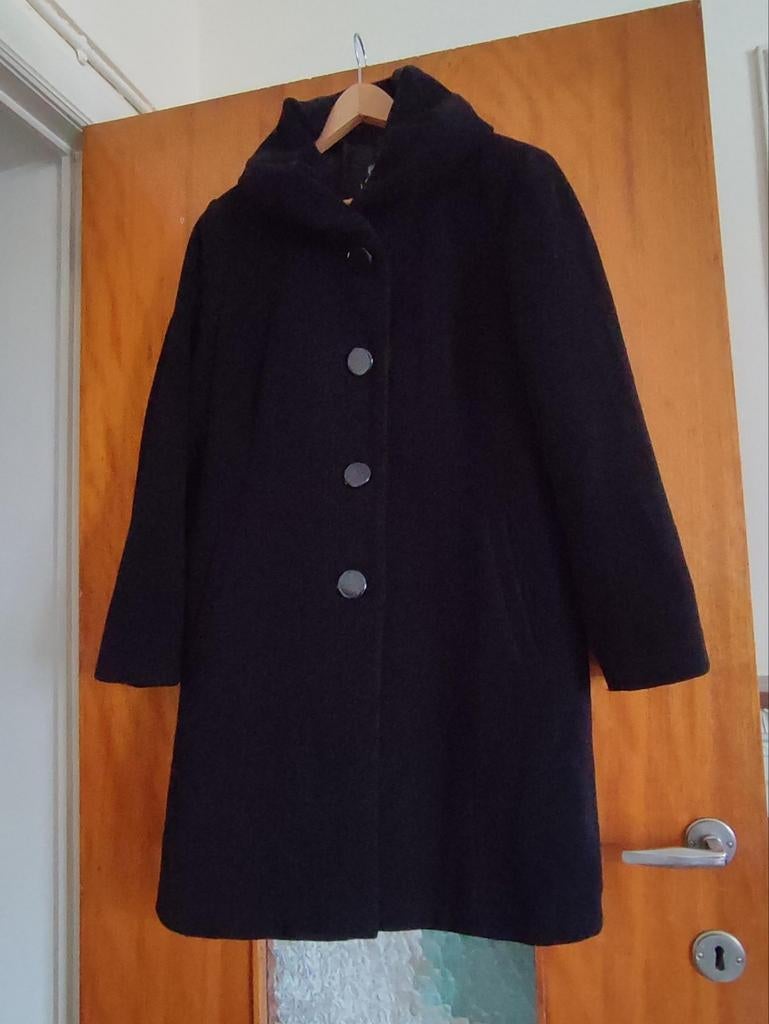 Manteau laine et cachemire taille 38, Taille 38/40 (M), Enlèvement ou Envoi, Barbara Lebek, Porté