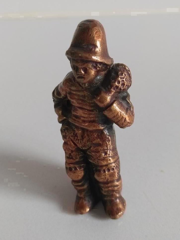 Massief koperen figuur, Antiek en Kunst, Ophalen of Verzenden, Brons