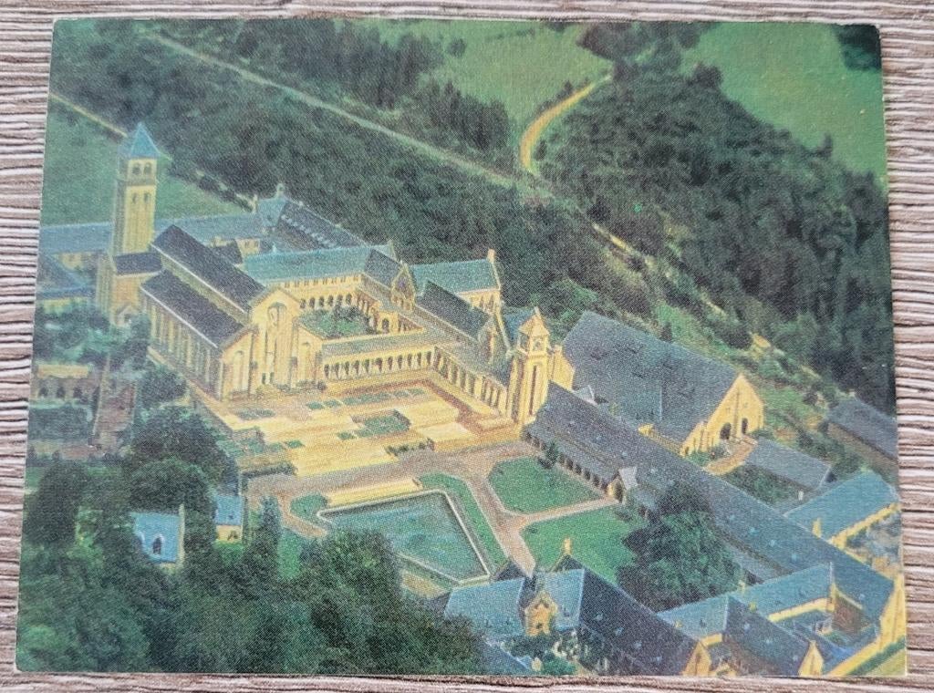 Oude fotoprent: Abdij van Orval, Enlèvement ou Envoi, Utilisé, Bâtiment, Gravure