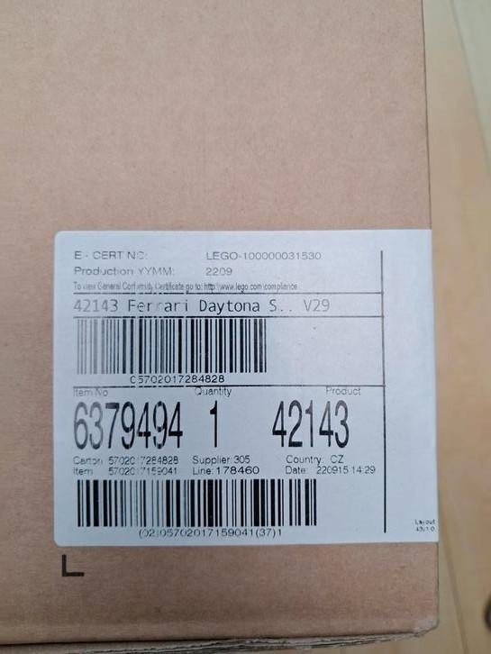 Lego 42143, Kinderen en Baby's, Speelgoed | Duplo en Lego, Ophalen, Zo goed als nieuw, Lego