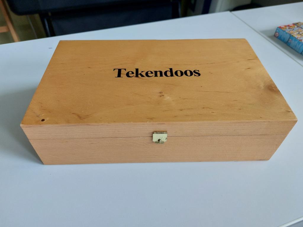 HOUTEN TEKENDOOS, Hobby en Vrije tijd, Tekenen, Ophalen, Gebruikt, Overige typen