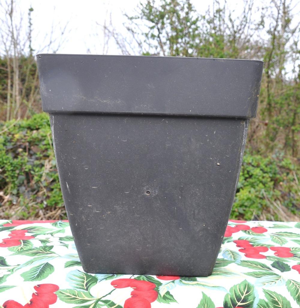 bac a fleur carré en plastique noir, Kunststof, Gebruikt, Vierkant, Ophalen of Verzenden