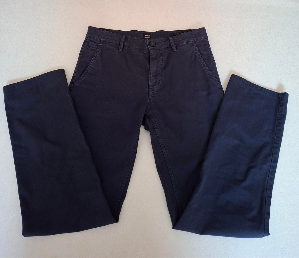 Slim Fit T. W29 „Hugo Boss” herenbroek, Kleding | Heren, Broeken en Pantalons, Verzenden, Zo goed als nieuw, Blauw, Hugo Boss