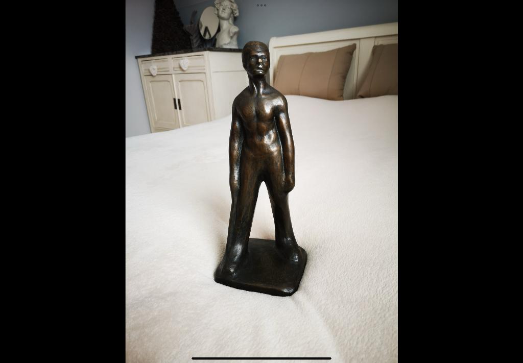 Sculpture Bronze Massif, Antiek en Kunst, Ophalen, Brons