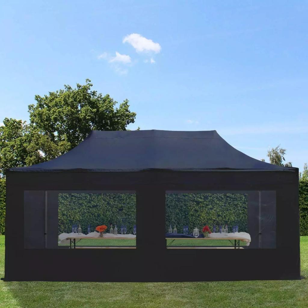Easy-Up- Pop-Up Partytent Vouwtent 3x6m Met Panoramavensters, Caravans en Kamperen, Ophalen of Verzenden, Nieuw