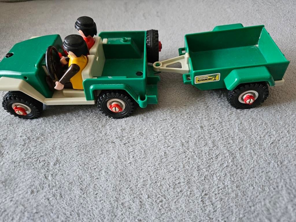 Playmobil  - jeep avec remorque vintage, Enlèvement ou Envoi, Comme neuf