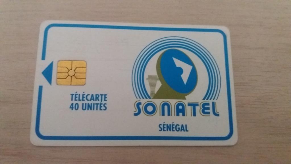 carte téléphonique à puce Sénégal 40 unité vintage, Collections, Enlèvement ou Envoi