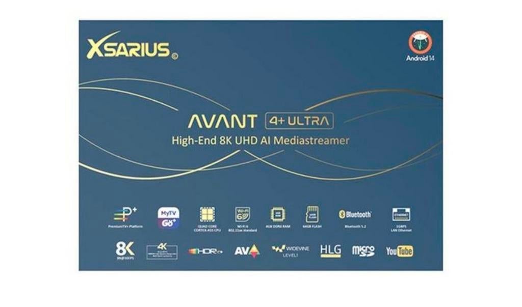 Xsarius Avant 4+ Ultra – 8K, Audio, Tv en Foto, Mediaspelers, HDMI, USB 2.0, Ophalen of Verzenden