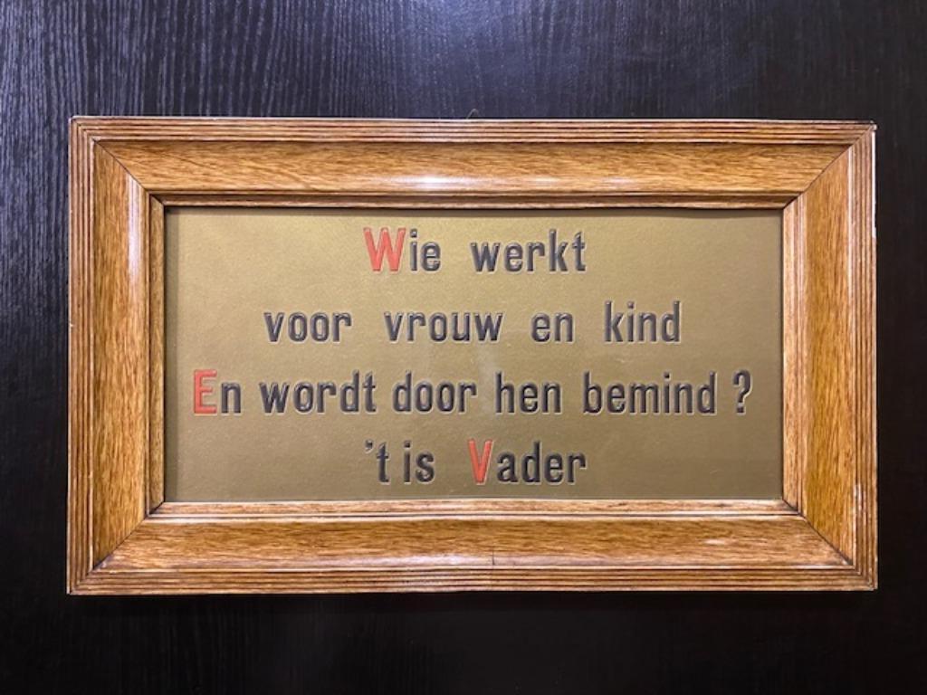 Vintage oude spreuk over VADER, Enlèvement ou Envoi