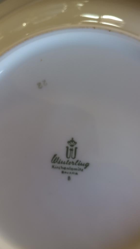 Eet- en koffieservies winterling kirchenlomitz 12 delig goud, Antiek en Kunst, Antiek | Servies compleet, Ophalen