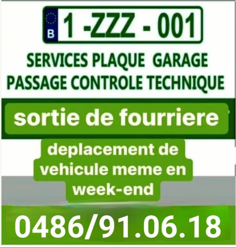 Passage contrôle technique service plaque Z, Services & Professionnels, Service 24h/24, Apk-keuring