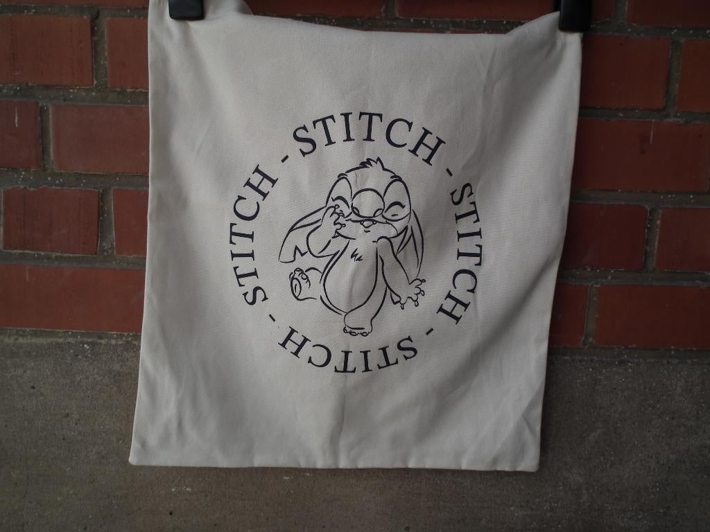 Tas van 100% katoen (Disney Stitch) H 43/l 39 cm, Verzenden, Nieuw, Overige kleuren, Overige typen