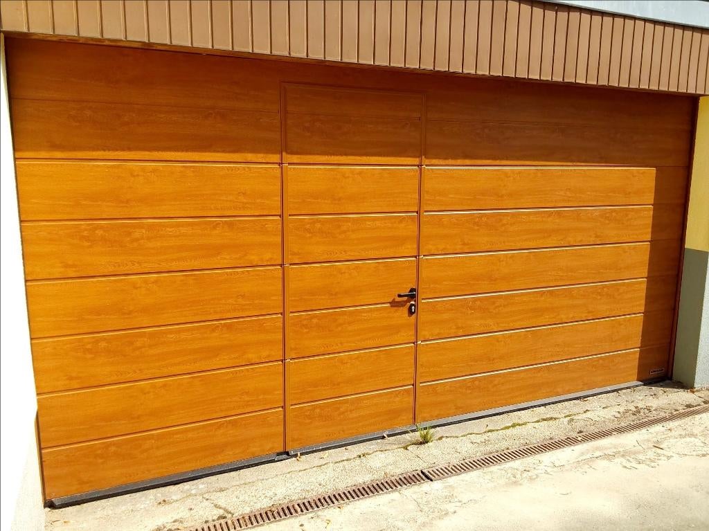 Porte de garage Hörmann avec porte de passage, Doe-het-zelf en Bouw, Raamkozijnen en Schuifdeuren, Gebruikt, Overige typen, Kunststof