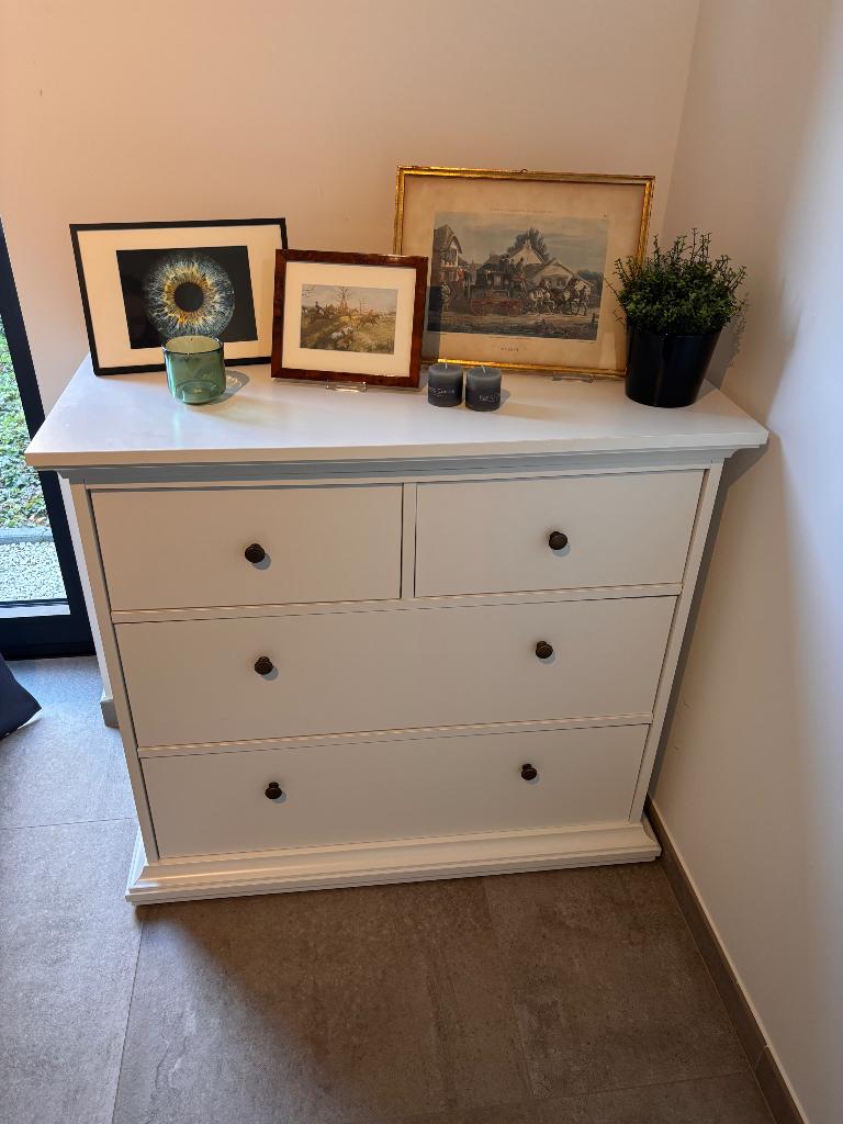 Witte ladekast, Huis en Inrichting, Ophalen, Gebruikt