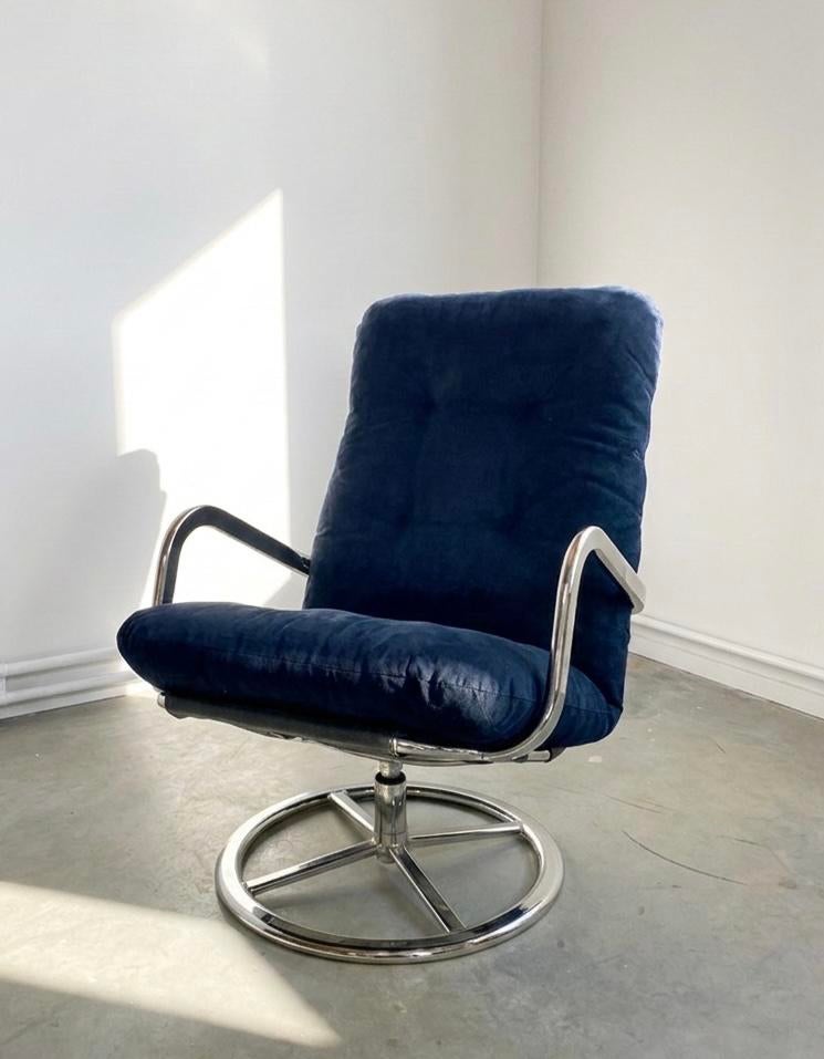 Vintage loungechair, Ophalen, Zo goed als nieuw, Stof