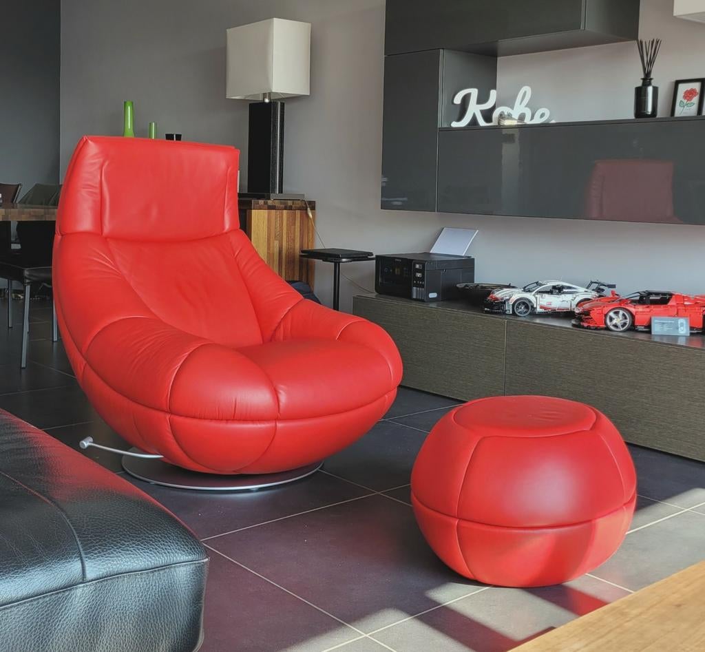 de Sede DS-166 + poef, Ophalen, Zo goed als nieuw, Eenpersoons