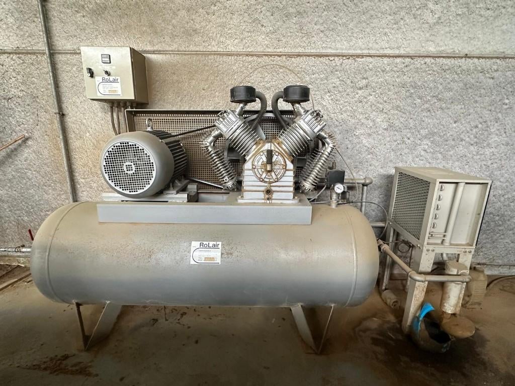 Compressor + topie + vlakschaaf + vandikte schaaf, Ophalen