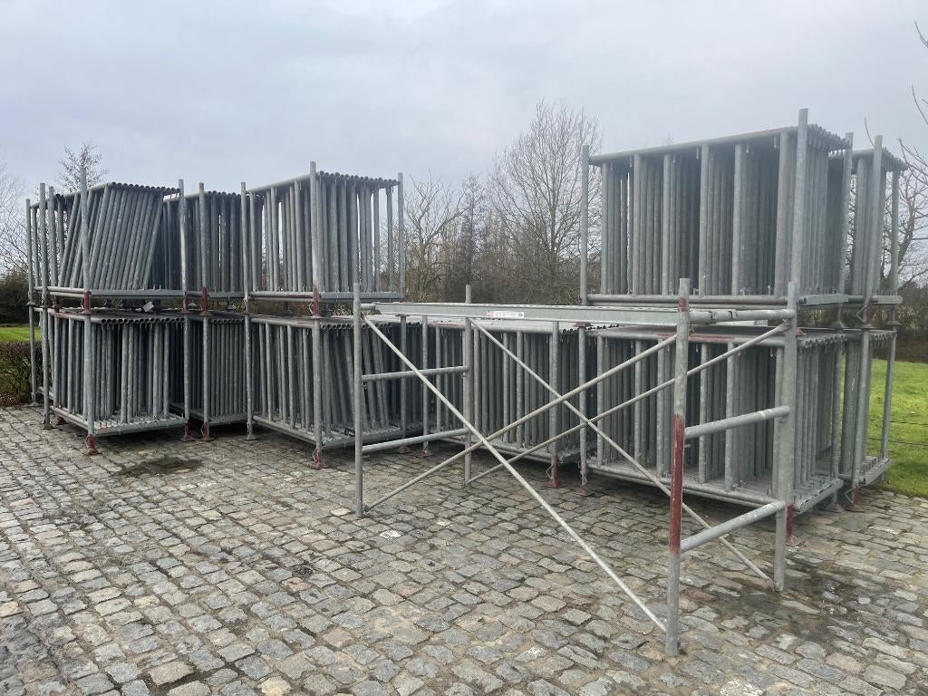 professionele stelling als nieuw opties van 100 tot 1200m2, Doe-het-zelf en Bouw, Steigers, Ophalen, Zo goed als nieuw, Overige typen