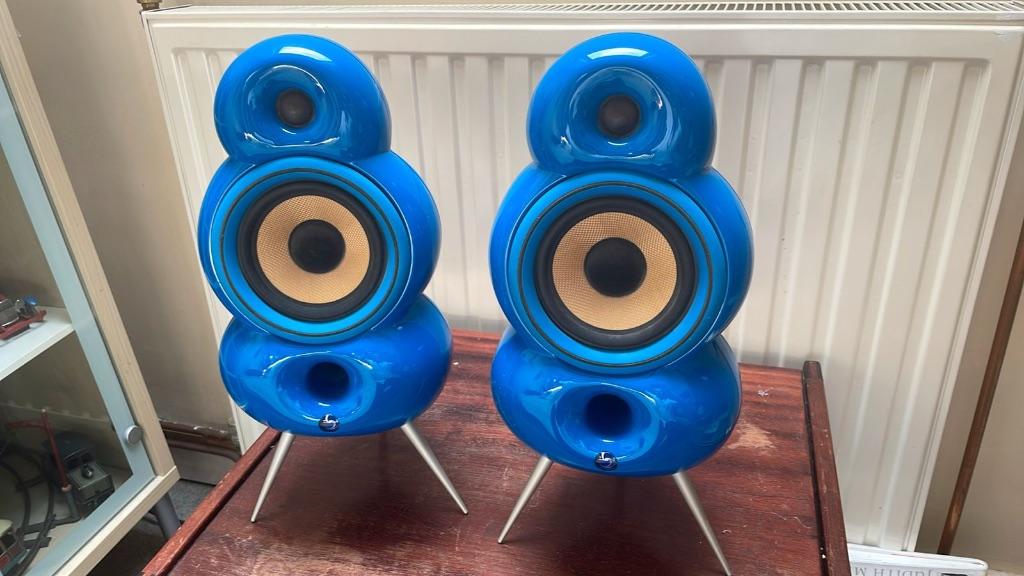 Haut-parleurs Minipod Blue Room conçus par B&W, Moins de 60 watts, Enlèvement ou Envoi, Utilisé, Bowers & Wilkins (B&W)