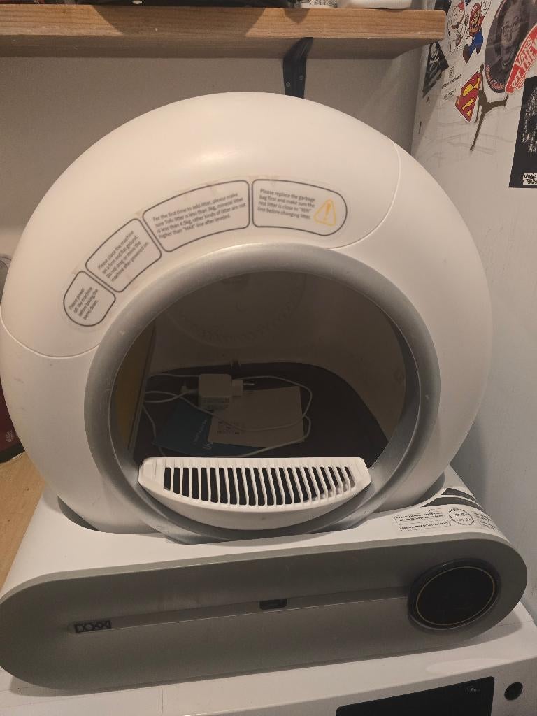 Automatische kattenbak, Dieren en Toebehoren, Kattenbakken, Gebruikt, Open, Ophalen