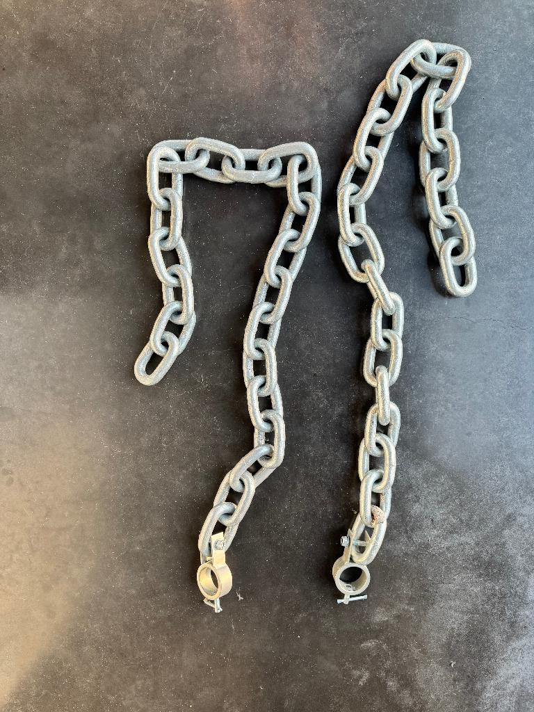 Olympische Fitness Kettingen (2x 12kg) voor op halterstang, Ophalen, Gebruikt, Benen, Overige typen