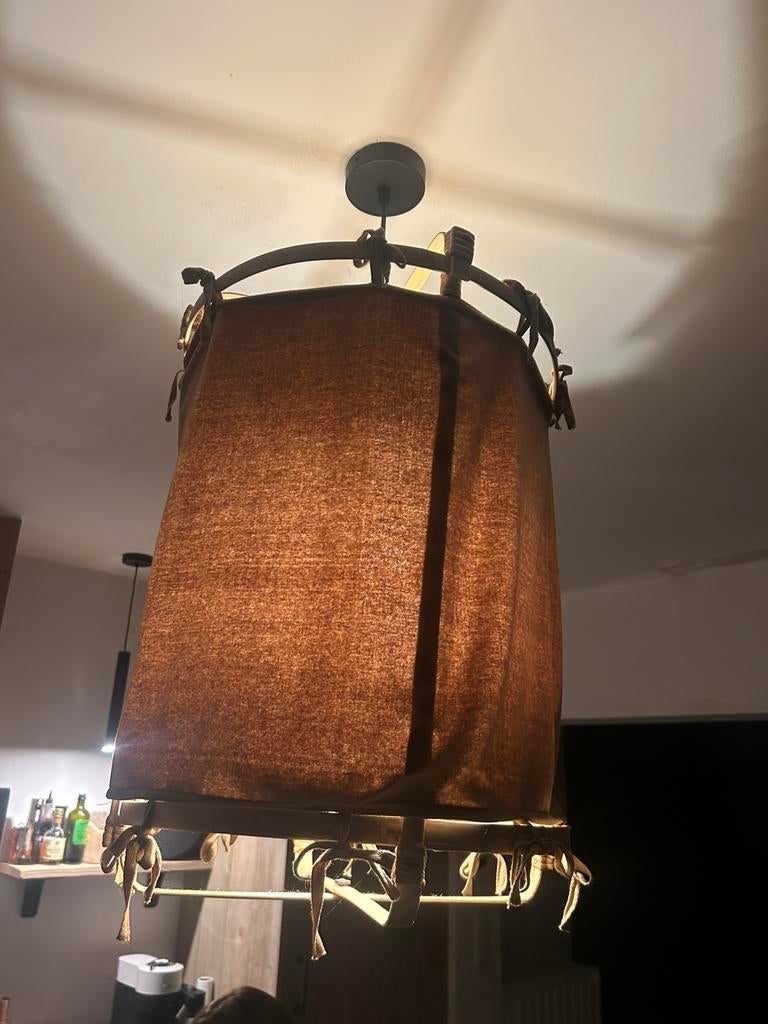 Hanglamp in stof, Ophalen, Zo goed als nieuw, Stof