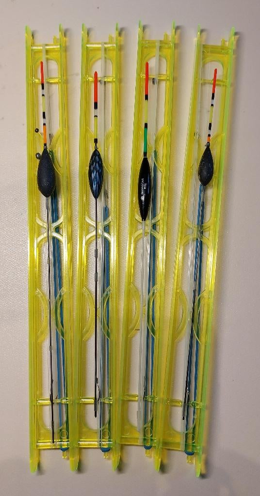 Hengelsport 4 zelfgemaakte vislijntjes set 78, Ophalen of Verzenden, Nieuw, Vaste hengel
