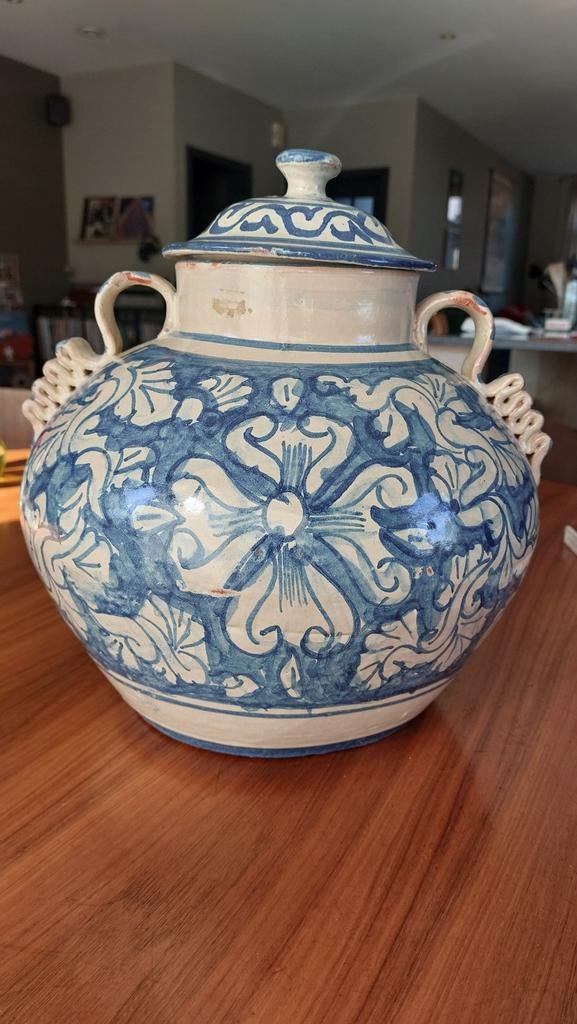 Vintage Mexicaanse talavera handgemaakte aardewerken pot, Ophalen