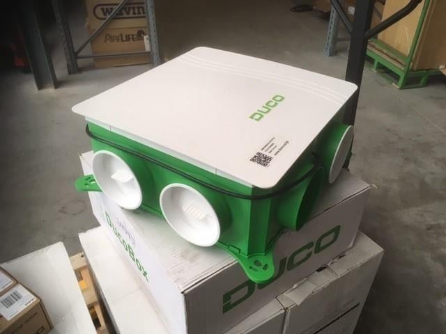 200. Woonhuisventilator ventilatiebox Duco Zehnder Storkair, Huis en Inrichting, Woonaccessoires | Overige, Ophalen, Nieuw, Zwart