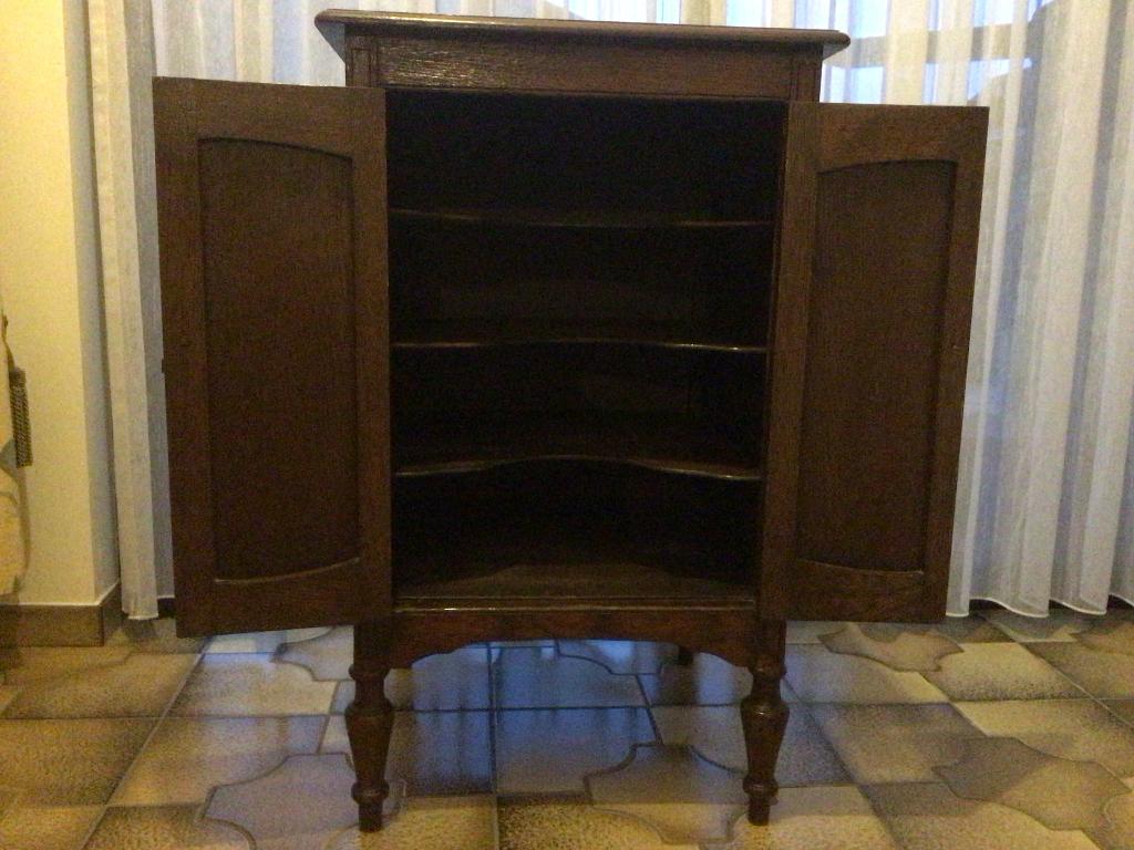 Grammofoonplatenkastje., Ophalen, Gebruikt