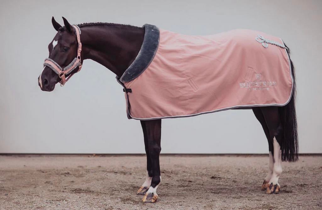Equistrian Stockholm fleecedeken+halster, Dieren en Toebehoren, Ophalen of Verzenden, Zo goed als nieuw, Deken