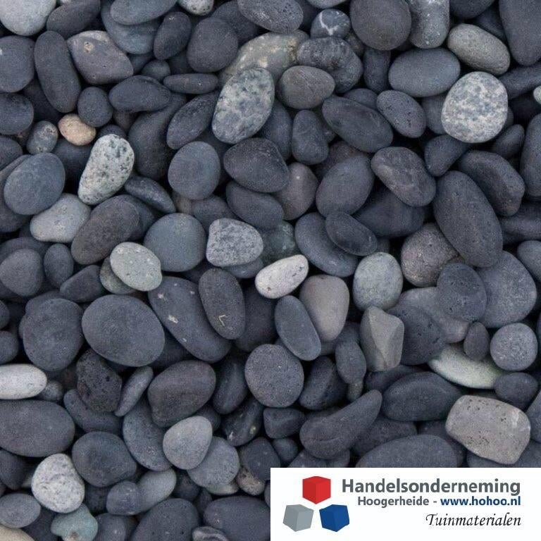 Castle zwart grind afgeronde donkergrijs antraciet tuin deco, Tuin en Terras, Verzenden, Nieuw, Antraciet, Grind