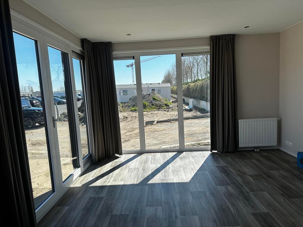 CHALET GREENBAY 1200x420/3 AFGEWERKT@POLDERPARK NIEUWPOORT, Caravans en Kamperen, Stacaravans, Tot en met 6