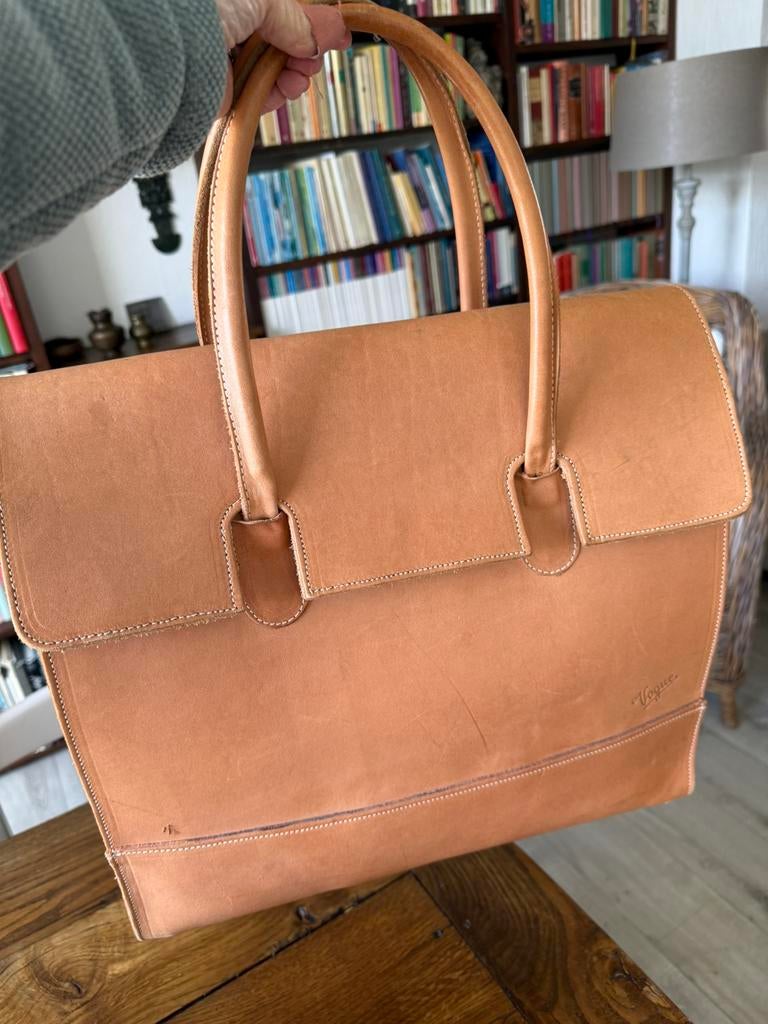 Lederen handtassen, Handtassen en Accessoires, Tassen | Reistassen en Weekendtassen, Zo goed als nieuw, Ophalen