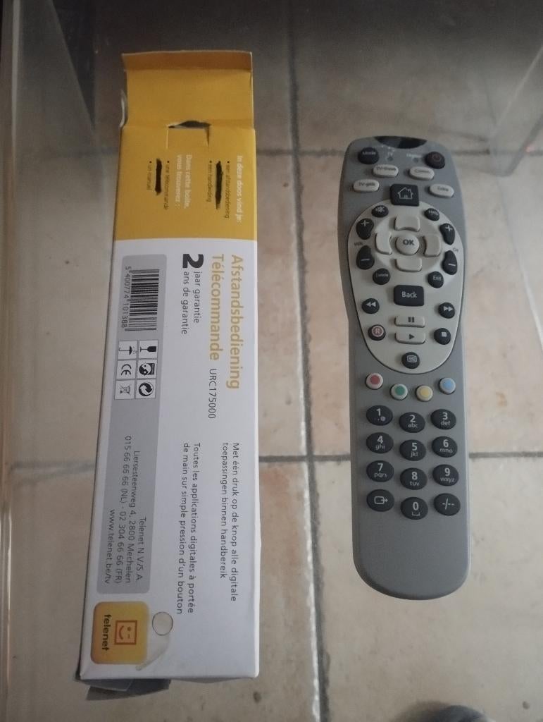 Télécommande Telenet neuve, TV, Hi-fi & Vidéo, Télécommandes, Enlèvement ou Envoi, Neuf