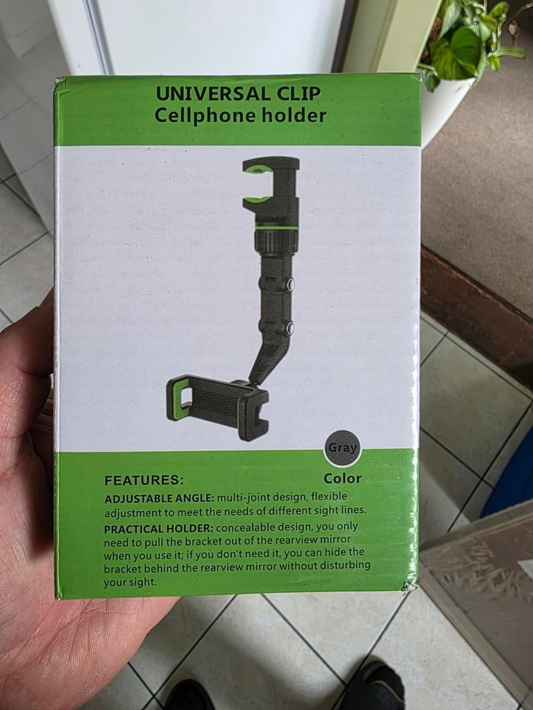 Universele gsm houder, Ophalen