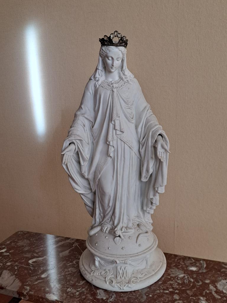 Statue de Marie, biscuit, Antiquités & Art, Enlèvement ou Envoi