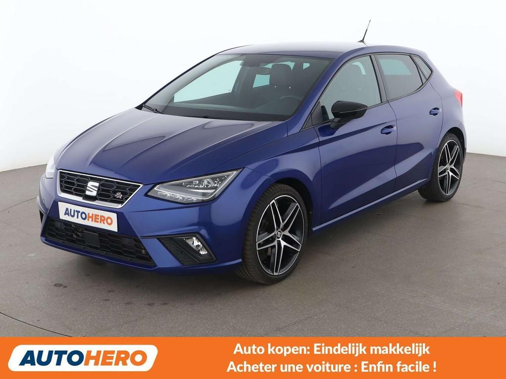 SEAT Ibiza 1.0 TSI FR (bj 2021, automaat), Auto's, Blauw, Alcantara, Ibiza, 5 zetels