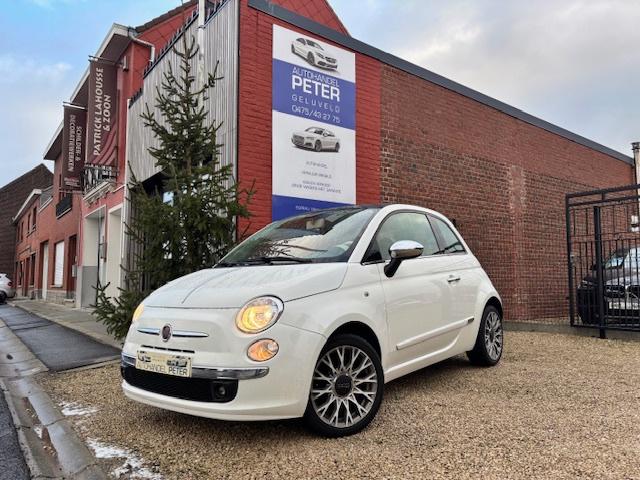 FIAT 500 LOUNGE leder-airco-alu velgen 2014 GARANTIE !, Achat, Entreprise, 2 portes, 119 g/km