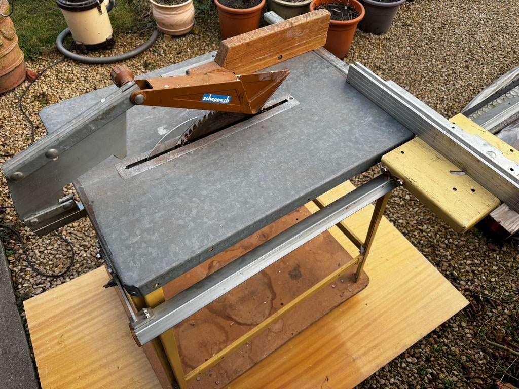 Scheppach TKU Tafelzaag, Ophalen, Gebruikt
